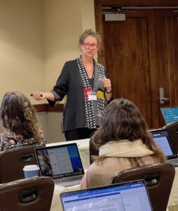 The Young Investigator Grant Writing Workshop includes a number of didactic session. Lisa Joss-Moore leads one of these sessions.