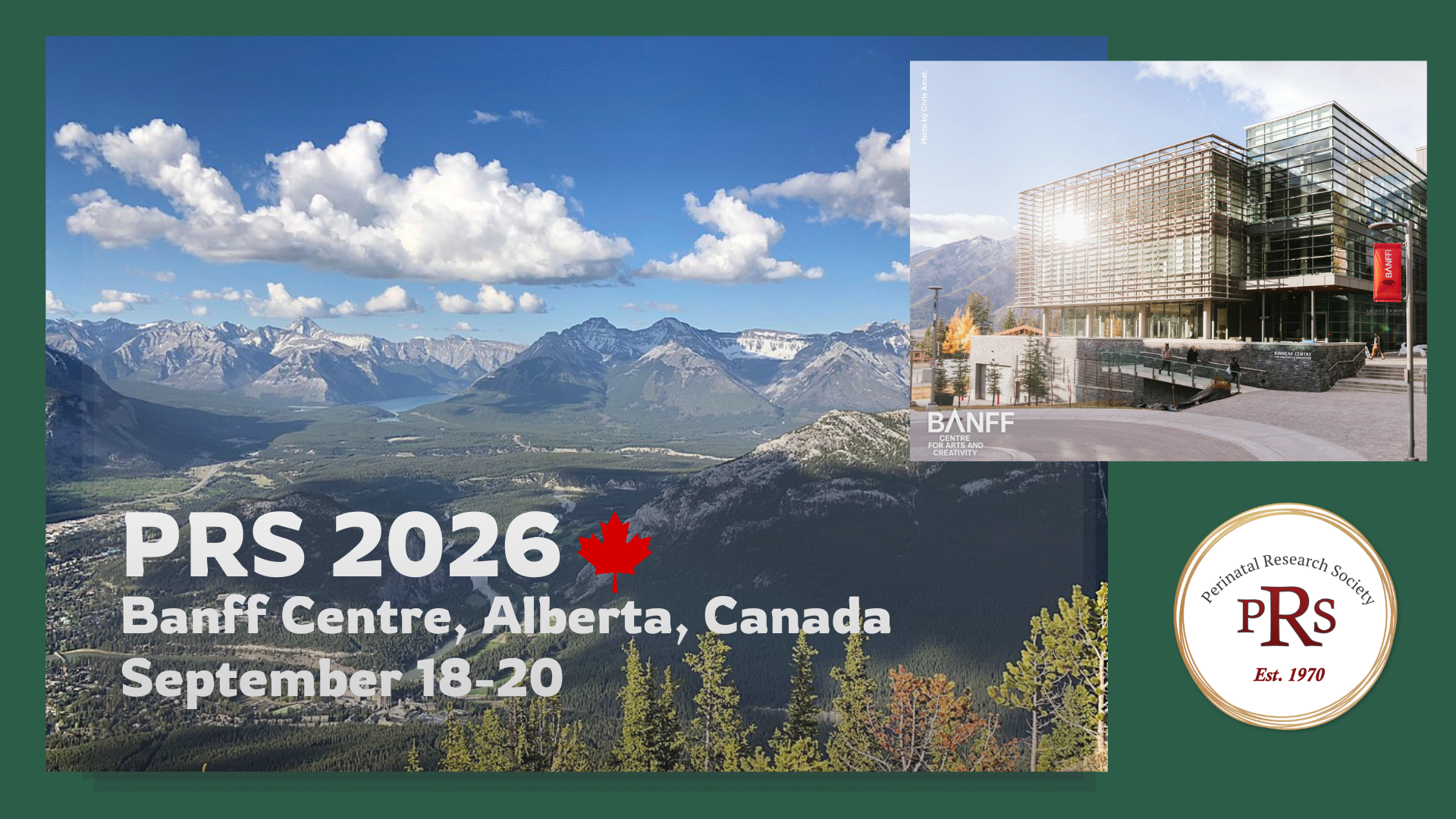 2026 PRS Annual Meeting Sept 18-20, 2026 | Banff Centre, Alberta, Canada