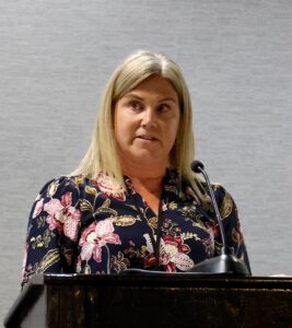 PRS Secretary-Treasurer guides attendees at national meeting.