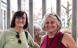 Two perinatal researchers visit the Cheyenne Mountain Zoo as part of an annual scientific meeting.