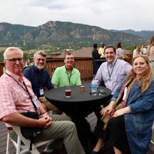 Five perinatal researchers attend reception at annual scientific meeting.