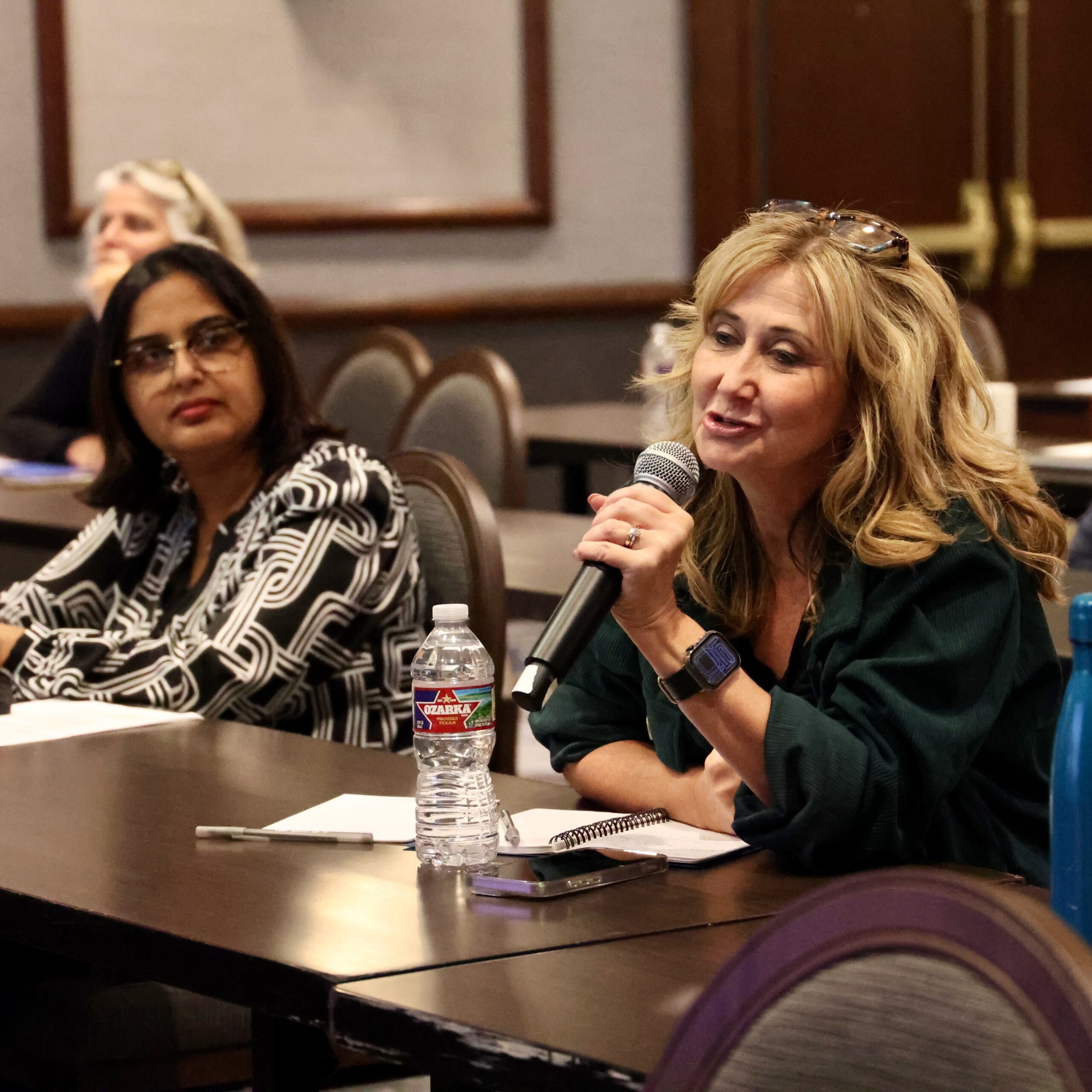 member speaking at the annual meeting